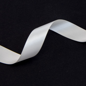 Double-sided satin ribbon 2.5cm x 50yards 028 Antique White