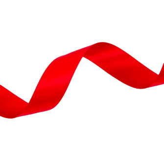 Double-sided satin ribbon 2.5cm x 50yards 250 Red