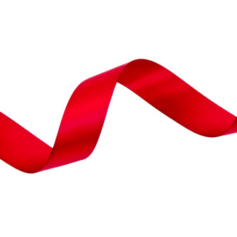 Double-sided satin ribbon 2.5cm x 50yards 260 Scarlet