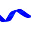Лента сатиновая двухсторонняя 2,5см х 50ярд 352 Electric Blue