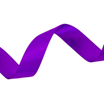 Лента сатиновая двухсторонняя 2,5см х 50ярд 465 Purple