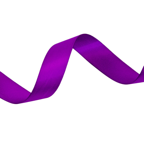 Лента сатиновая двухсторонняя 2,5см х 50ярд 467 Ultra Violet
