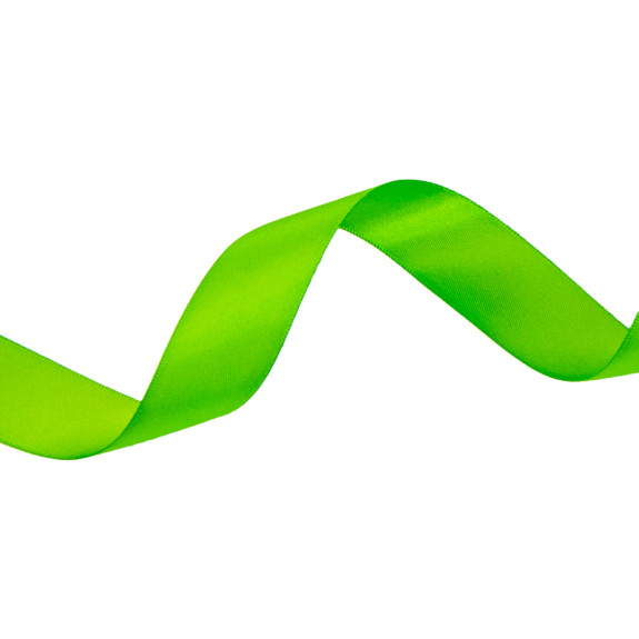 Стрічка сатинова двостороння 2,5см х 50ярд 548 Kiwi