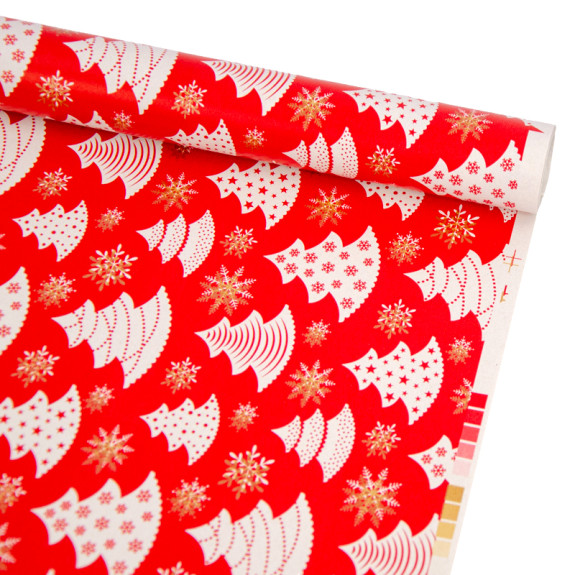 Christmas coated paper 70cm x 200cm in assortment