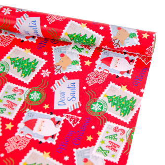 Christmas coated paper 70cm x 200cm in assortment