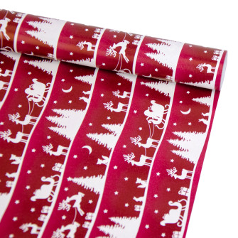 Christmas coated paper 70cm x 200cm in assortment