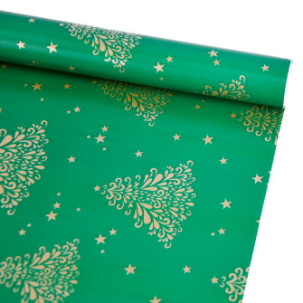 Christmas coated paper 70cm x 200cm in assortment