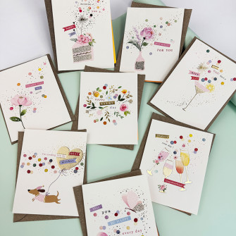 Greeting card with envelope "Holiday Colors"