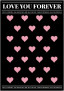 Плівка матова в листах "Love You Forever" C171 Black