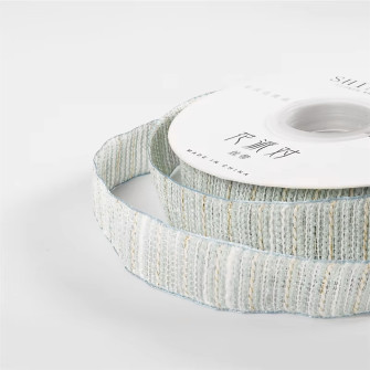 Textile stitching in Pastel Green color