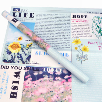 Matte melt in sheets "Sunshine Day" Light Blue