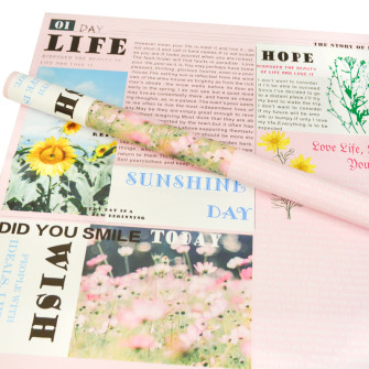 Matte melt in sheets "Sunshine Day" Light Pink