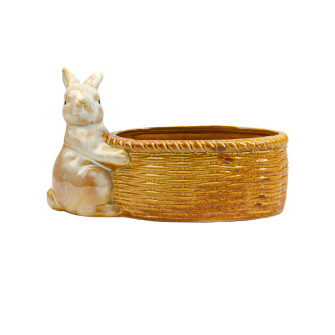 Ceramic figurine Rabbit with stand