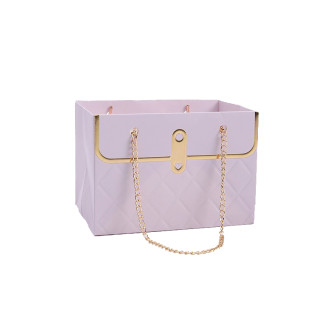 Paper bag for flowers "Chanel" Lilac
