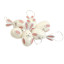 Easter eggs "Rabbits" 6pcs white