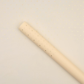 Matte film in sheets "Golden Hearts" Tawny