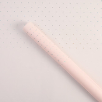 Matte film in sheets "Golden Hearts" Light Pink