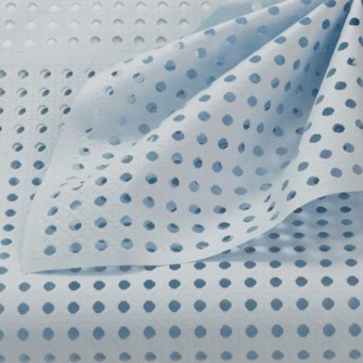 Nile Blue perforated paper sheets