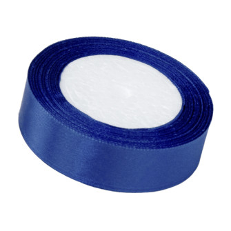 Стрічка сатинова 25mm x 25ярд Індиго