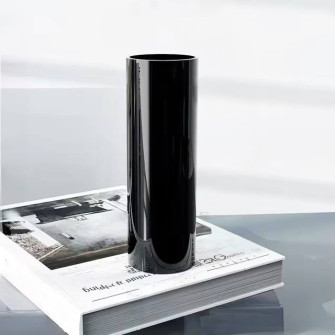 Glass vase for flowers cylinder 6 x 30 cm
