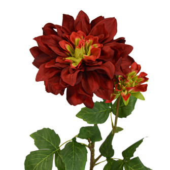 Artificial branch of red chrysanthemum