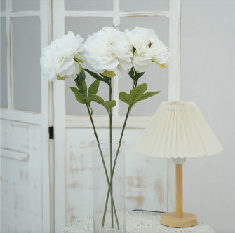 Artificial branch Peony white