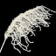 Artificial branch Amaranth white, feather
