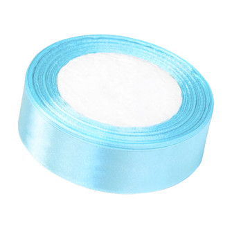 Satin ribbon 25mm x 25 yards Blue Vintage