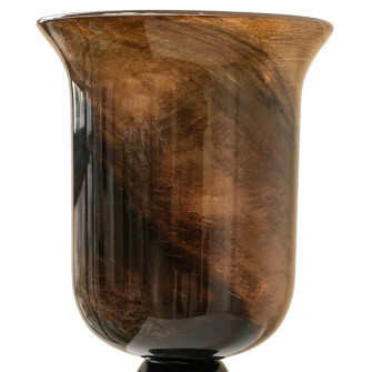 Glass vase-goblet on a stem "Vintage" Chocolate 18 x 33 cm