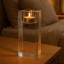 Candlestick glass 5 x 5 x 12 cm