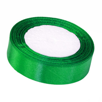 Satin ribbon 25mm x 25yards Green