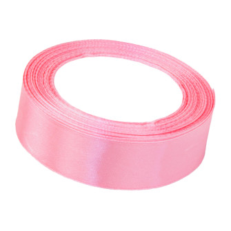 Satin ribbon 25mm x 25 yards Chinese rose