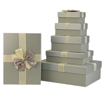 Gift box set of 6 pieces Grey
