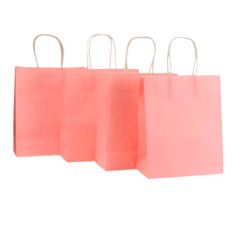 Kraft package 22 x 27 x 11 cm Pink