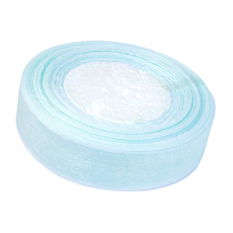 Organza ribbon 25mm x 50 yards Blue