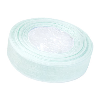 Organza ribbon 25mm x 50 yards Turquoise