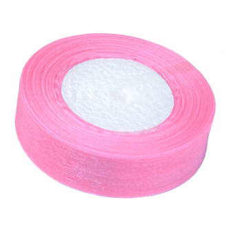 Organza ribbon 25mm x 50 yards Pink