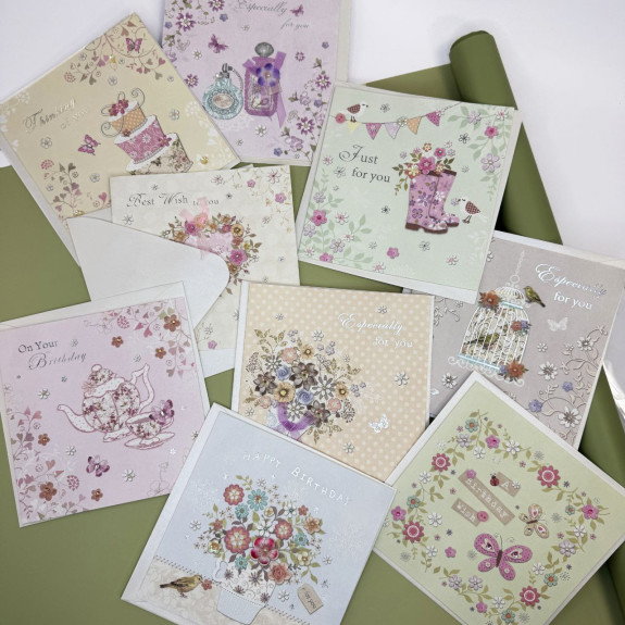 Greeting card with envelope "Delicate Purple"