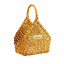 Basket pentagonal natural "Flower"