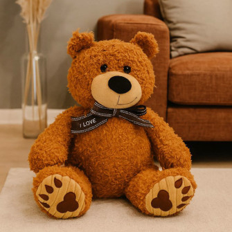 Polyester toy Bear BALU light brown