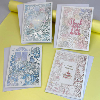 Greeting card with envelope "Openwork"