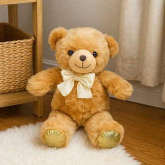 Polyester toy Bear Beige Lucy