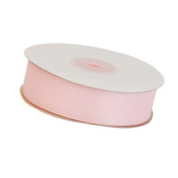 Стрічка репсова 2,5cм х 22м Light Pink 43