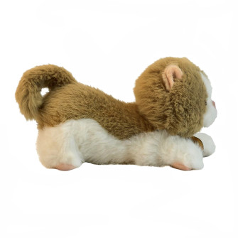 Tommy the Cat Plush Toy White and Beige