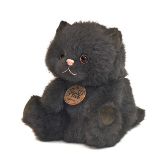 Soft toy Cat Tommy sitting Black