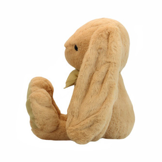 Polyester toy Large rabbit with a bow Beige