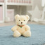 Polyester toy Bear Franek white