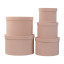 Set of round oxamite boxes of 5 pieces Rozhevi