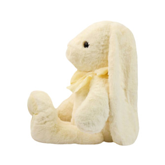 Polyester toy Large rabbit with a white bow