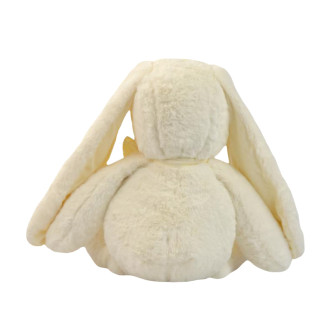 Polyester toy Large rabbit with a white bow